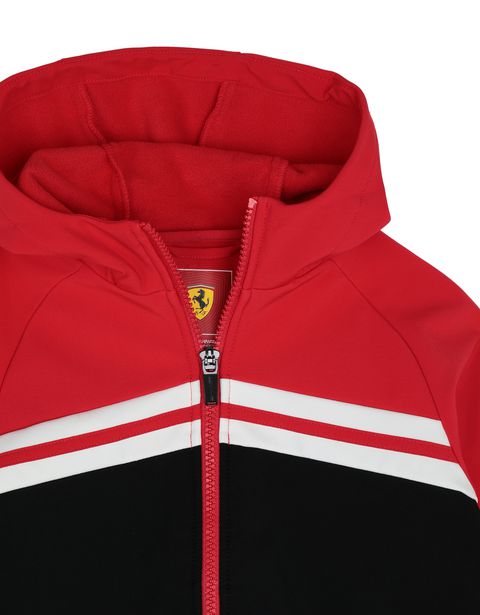 Scuderia Ferrari Online Store - Boys' hooded softshell jacket - Bombers & Track Jackets