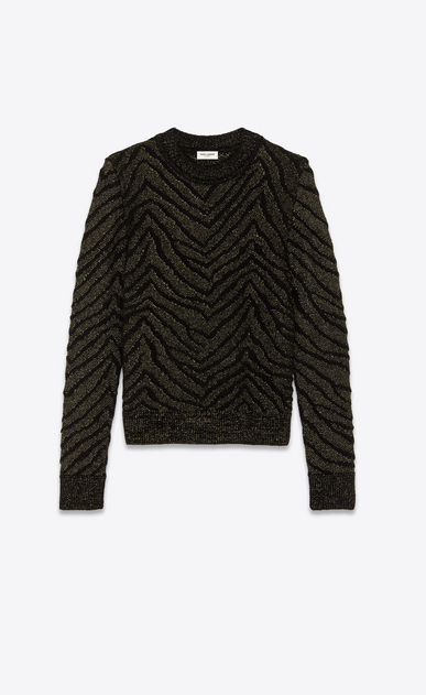 Zebra lurex jumper