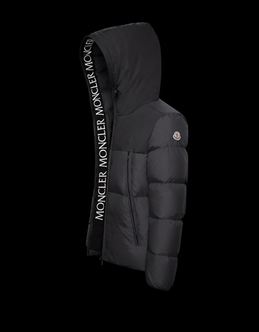 moncler montclar logo trim down jacket