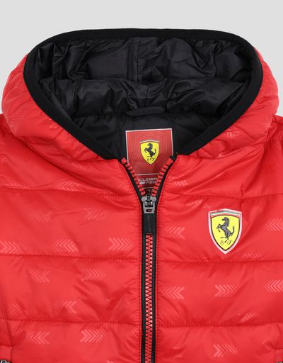 Scuderia Ferrari Online Store - ナイロン製キッズ用キルティングジャケット - ダウンジャケット