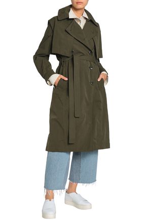 VINCE. Double-breasted woven trench coat