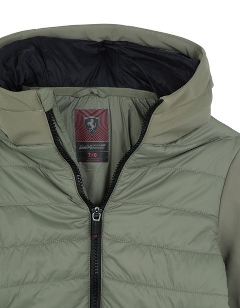 Scuderia Ferrari Online Store - Nylon and softshell boy's jacket - Down Jackets