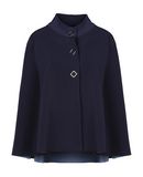 ..,MERCI Damen Cape Farbe Dunkelblau Gr��e 3