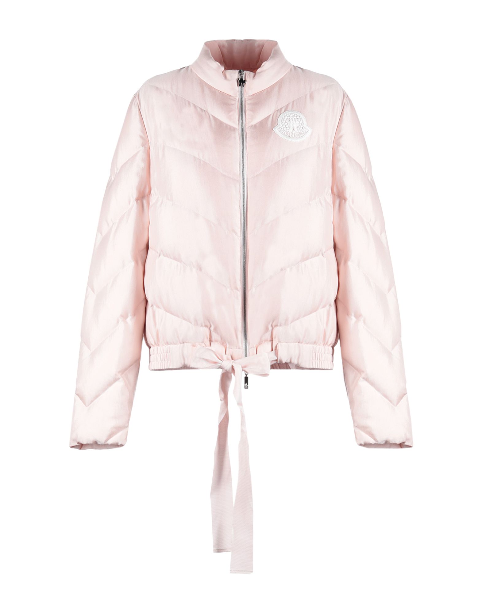 ＜YOOX＞ MONCLER GAMME ROUGE レディース ダウンジャケット ライトピンク 0 シルク 100%画像