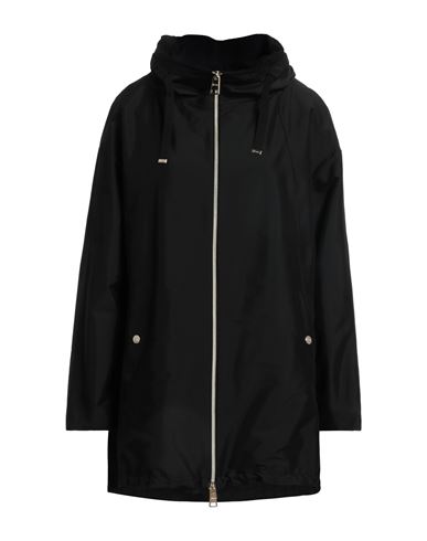 Herno Woman Coat Black Size 10 Polyester, Polyamide, Elastane