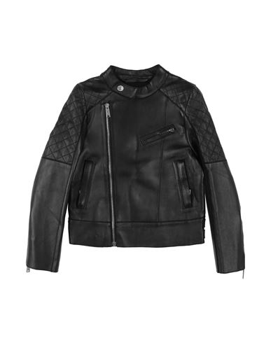 Shop Dsquared2 Toddler Girl Jacket Black Size 6 Sheepskin