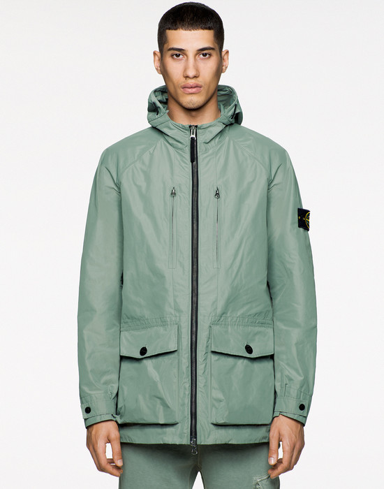 stone island micro reps jacket green