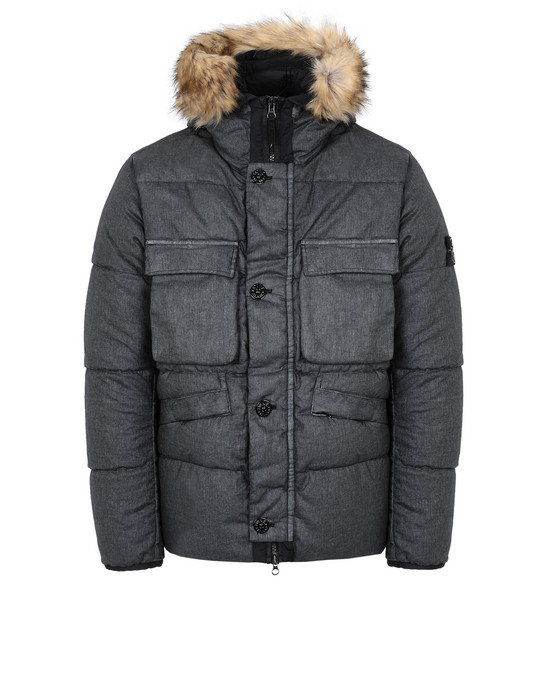 41851129xn - COATS & JACKETS STONE ISLAND Down jacket 42833 LINO RESINATO DOWN-TC STONE ISLAND - 0