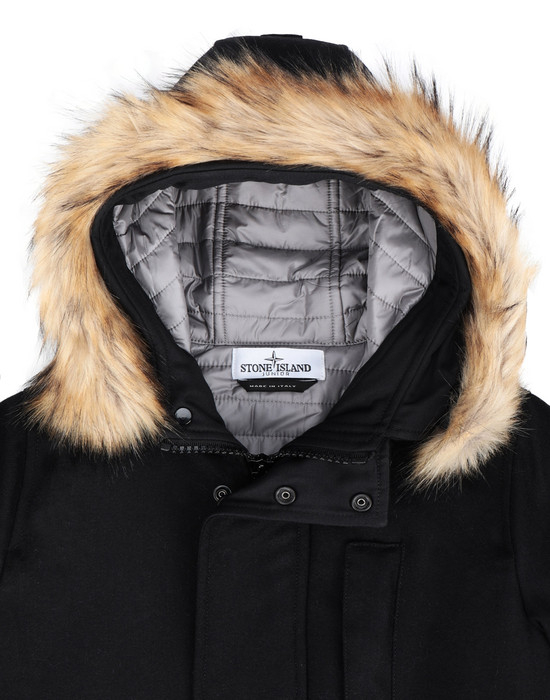 stone island faux fur parka