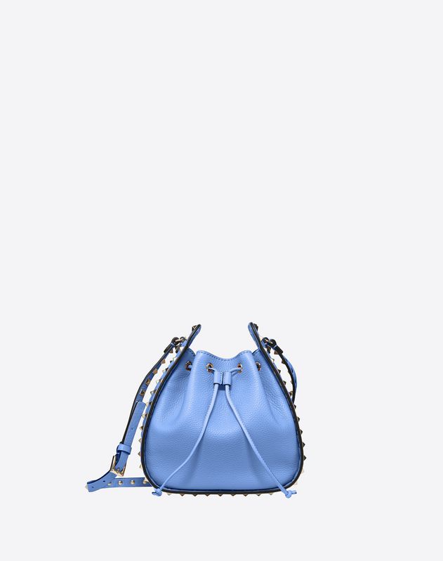 valentino small rockstud bucket bag