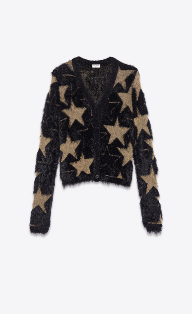 Jacquard sweater with Lurex stars