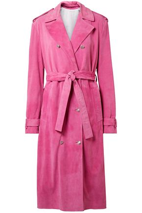 CALVIN KLEIN 205W39NYC Suede trench coat