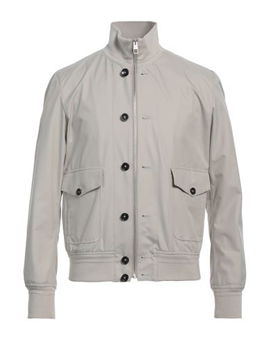 Man Jacket Light grey Size 40 Polyester