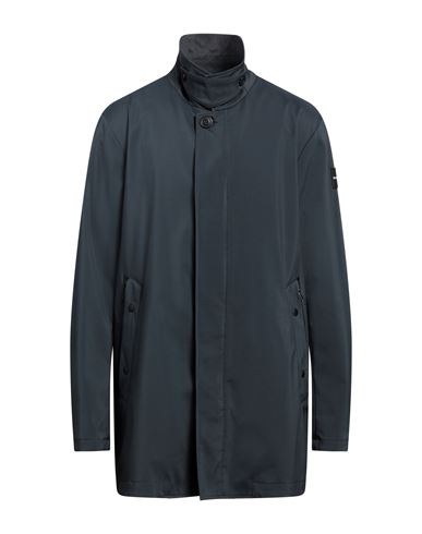Dekker Man Overcoat & Trench Coat Midnight Blue Size 3xl Polyester, Cotton