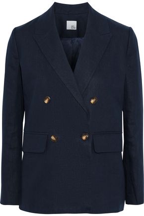 IRIS & INK Ivy double-breasted linen blazer