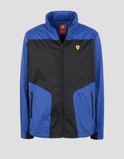 Scuderia Ferrari Online Store - Foldable men's jacket in water resistant fabric - Raincoats