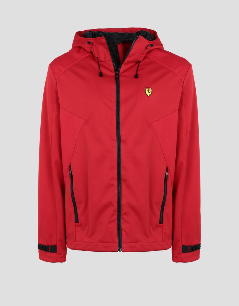Ferrari Men's softshell hooded jacket Man | Scuderia Ferrari Official Store