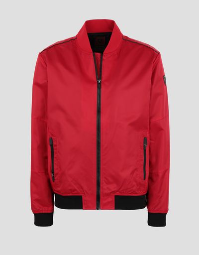 Scuderia Ferrari Online Store - Scuderia Ferrari men's bomber jacket - Bombers & Track Jackets