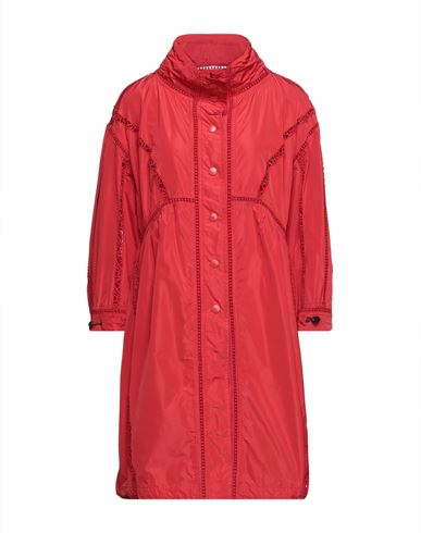 Woman Overcoat & Trench Coat Red Size 6 Polyester