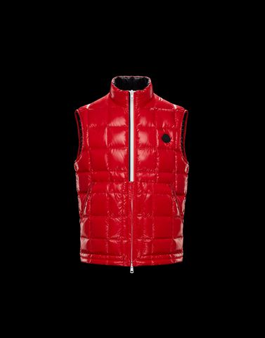 moncler body warmer red