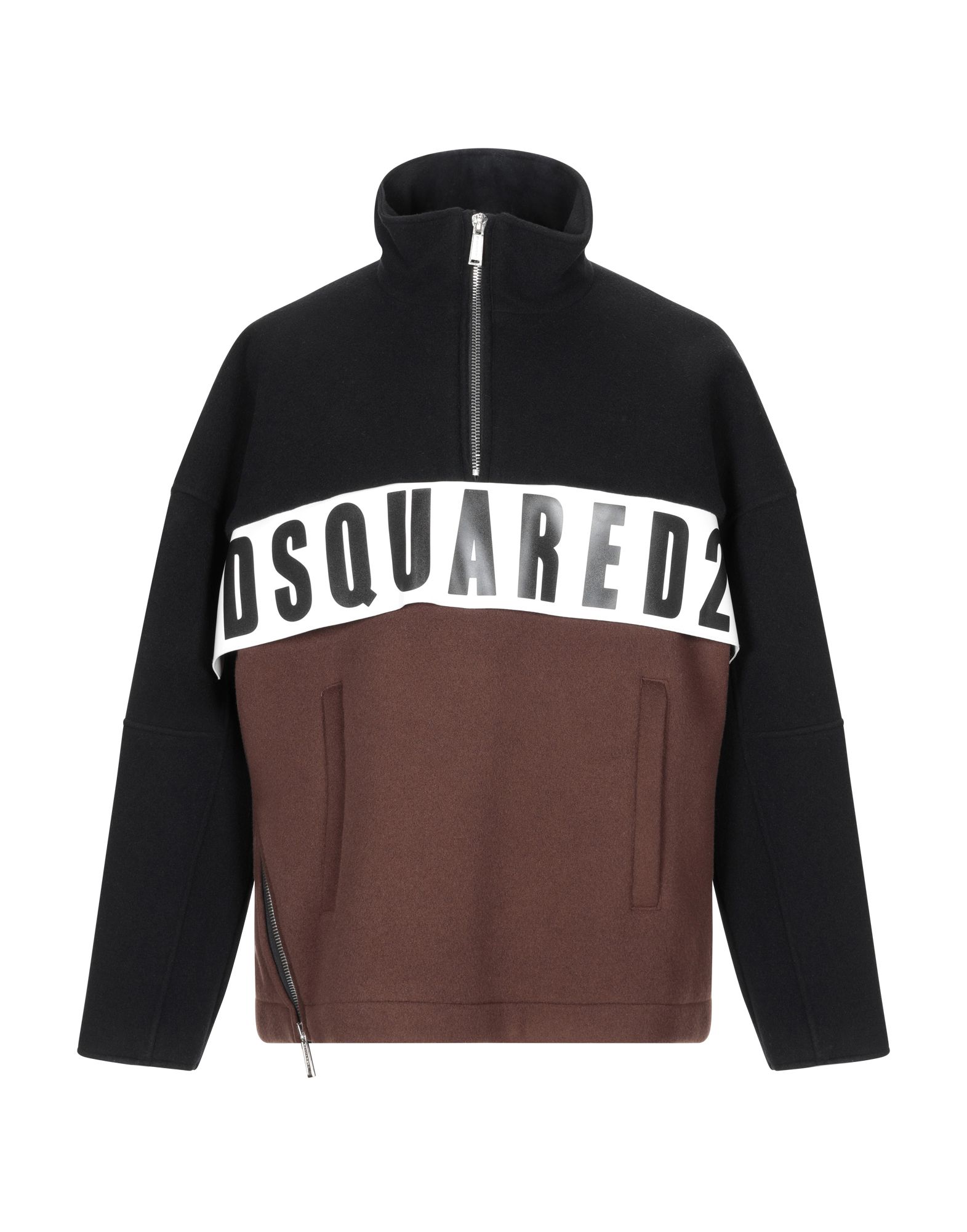 《セール開催中》DSQUARED2 メンズ ブルゾン ダークブラウン 52 バージンウール 100% / ポリエステル / レーヨン / ポリウレタン