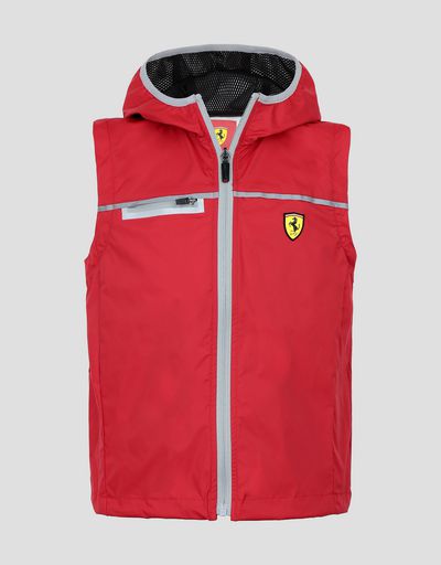 Scuderia Ferrari Online Store - Unisex junior Scuderia Ferrari rain jacket - Raincoats