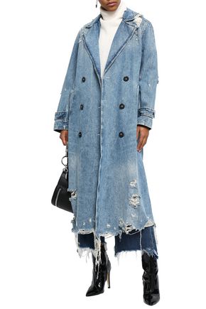alexander wang denim trench coat