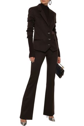 Click to view more detailed imagery on our partner's website Altuzarra Woman Wool-Blend Twill Blazer Dark Brown