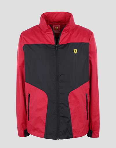 Scuderia Ferrari Online Store - Men’s water resistant foldaway jacket - Raincoats