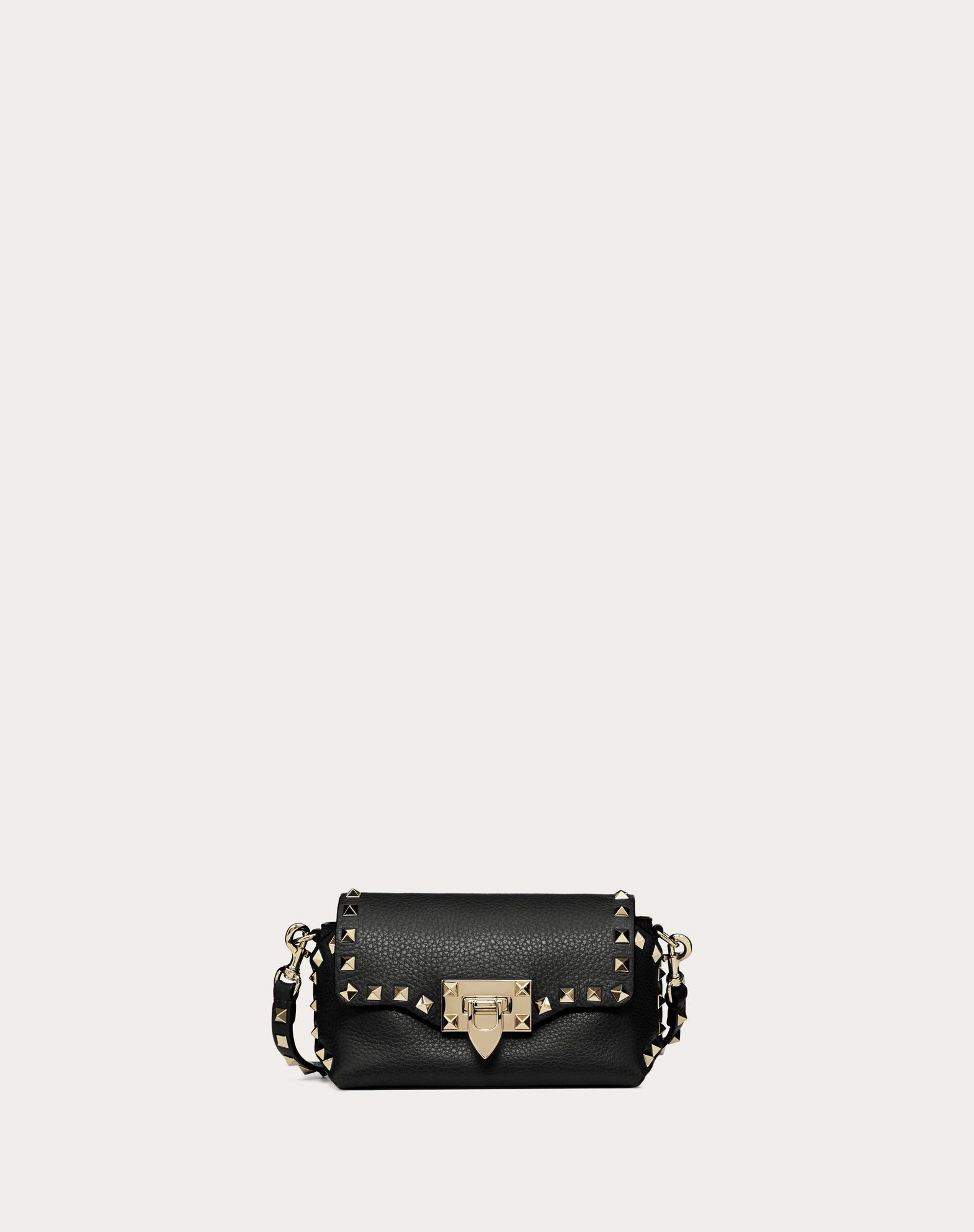 mini rockstud calfskin crossbody bag