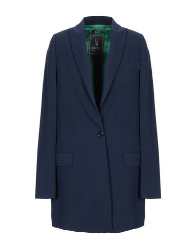 Woman Coat Midnight blue Size 10 Viscose, Nylon, Elastane