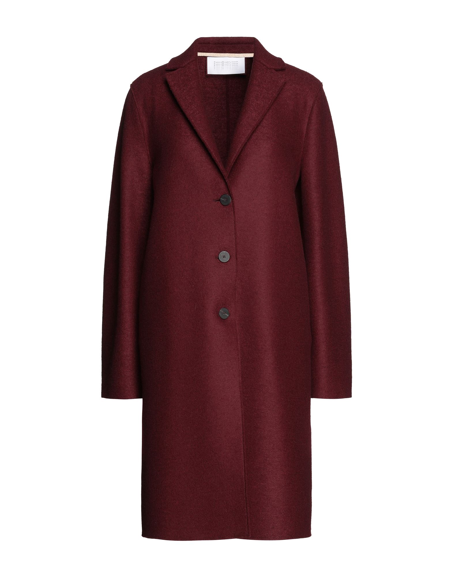 Harris Wharf London Coats In Maroon