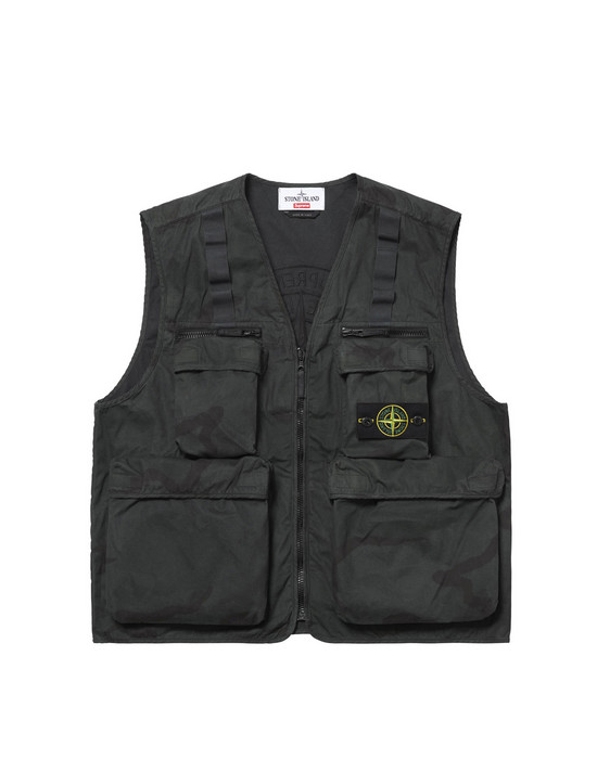 supreme stone island camo cargo vest