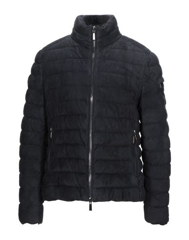 Moorer Man Puffer Midnight Blue Size 38 Soft Leather In Blue