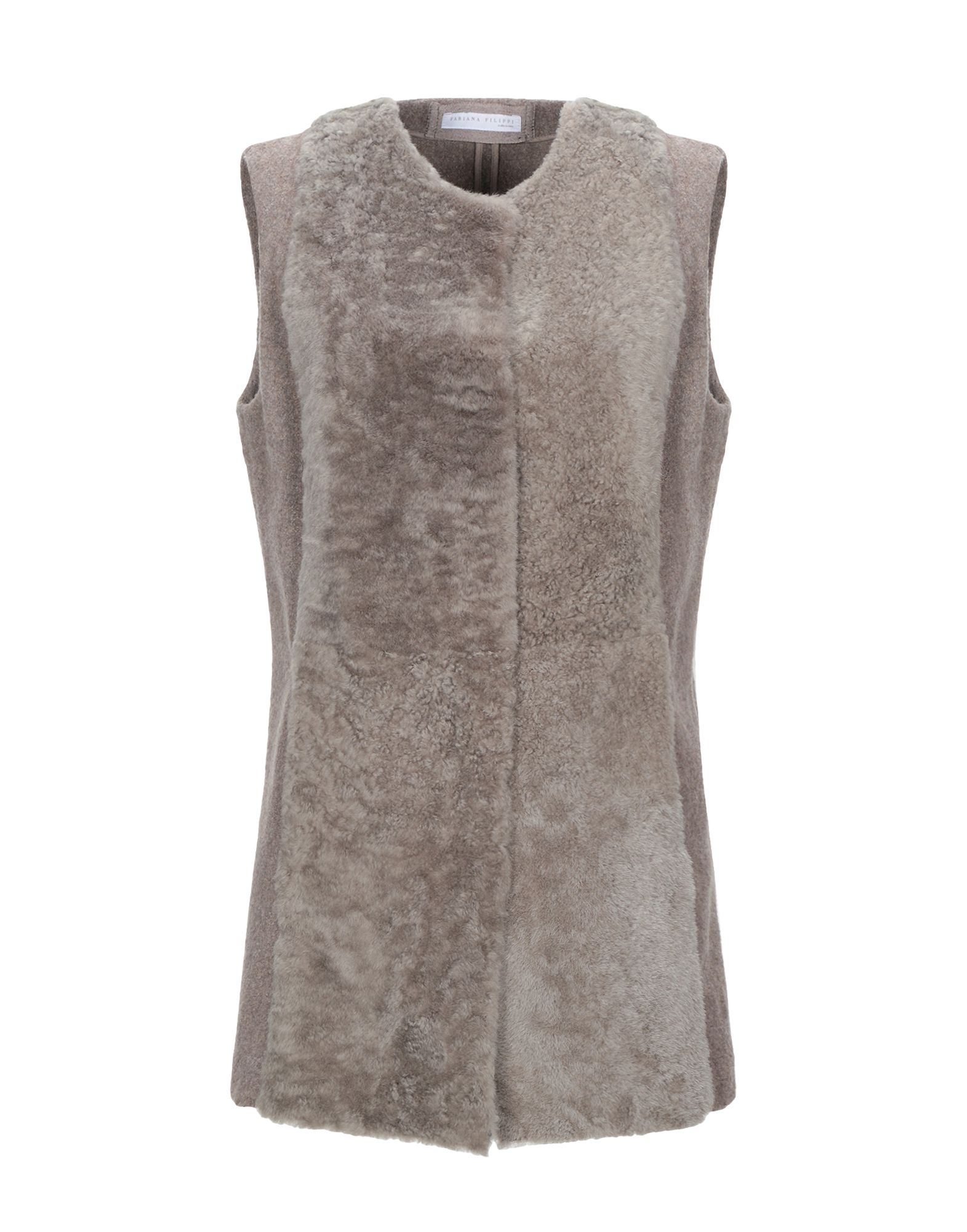 Fabiana Filippi Full-length Jacket In Dove Grey