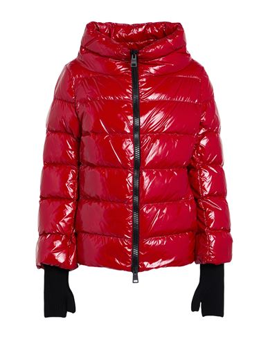 Herno Woman Puffer Tomato Red Size 10 Polyamide In Red