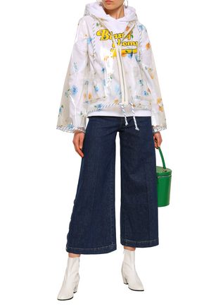 floral print raincoat