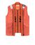 41890264mu - COATS & JACKETS STONE ISLAND LEATHER VEST 00195 GARMENT DYED LEATHER/DYNEEMA® REVERSIBLE DETACHABLE LINING STONE ISLAND