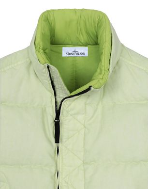 stone island lino resinato down filled hooded jacket