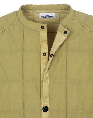 Stone island collarless on sale jacket