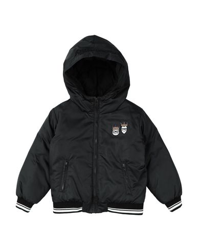 Dolce & Gabbana Babies'  Toddler Boy Down Jacket Black Size 5 Polyester