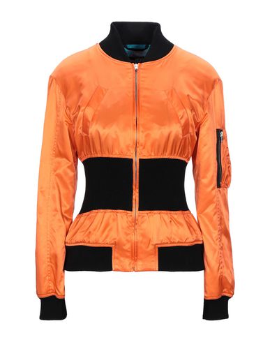 Jeremy Scott Woman Jacket Orange Size 4 Polyamide