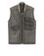 41906130qo - COATS & JACKETS STONE ISLAND LEATHER VEST 00195 GARMENT DYED LEATHER/DYNEEMA® REVERSIBLE DETACHABLE LINING STONE ISLAND