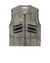 41906130qo - COATS & JACKETS STONE ISLAND LEATHER VEST 00195 GARMENT DYED LEATHER/DYNEEMA® REVERSIBLE DETACHABLE LINING STONE ISLAND