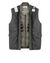 41906130qo - COATS & JACKETS STONE ISLAND LEATHER VEST 00195 GARMENT DYED LEATHER/DYNEEMA® REVERSIBLE DETACHABLE LINING STONE ISLAND