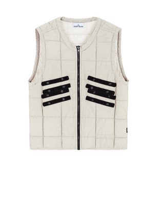 LEATHER VEST Stone Island Men - Official Store