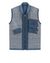 41906145cv - COATS & JACKETS STONE ISLAND LEATHER VEST 00195 GARMENT DYED LEATHER/DYNEEMA® REVERSIBLE DETACHABLE LINING STONE ISLAND