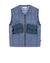 41906145cv - COATS & JACKETS STONE ISLAND LEATHER VEST 00195 GARMENT DYED LEATHER/DYNEEMA® REVERSIBLE DETACHABLE LINING STONE ISLAND