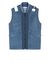 41906145cv - COATS & JACKETS STONE ISLAND LEATHER VEST 00195 GARMENT DYED LEATHER/DYNEEMA® REVERSIBLE DETACHABLE LINING STONE ISLAND