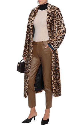 Click to view more detailed imagery on our partner's website Stand Studio Nicky Leopard-print Faux Fur Coat In Animal Print